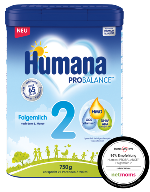Humana Folgemilch 2 750 g netmoms Humana Folgemilch 2 750 g netmoms